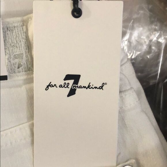 7 for all mankind White Embroidered Jeans - Picture 5 of 5